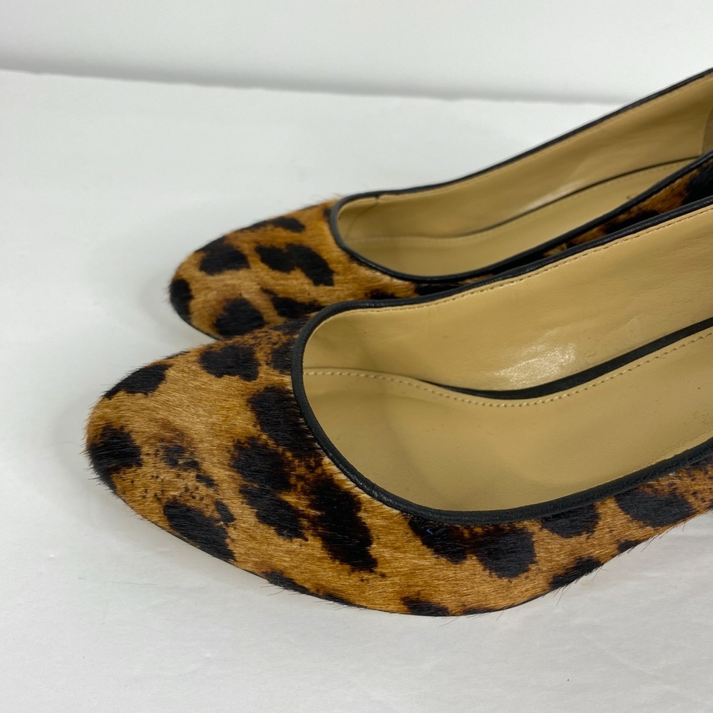 Talbots Calf Hair Leopard Print Pumps Sz. 6.5 - Picture 9 of 13